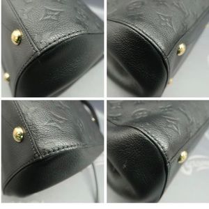 Louis Vuitton
Montaigne Mm Black Monogram Empreinte Leather Satchel